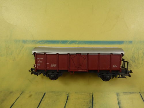 Liliput Güterwagen mit Klappdächern SBB