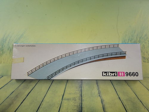 Kibri H0 Auffahrtskeil gebogen Länge 35cm Breite 7cm 1:87 Bausatz 9660