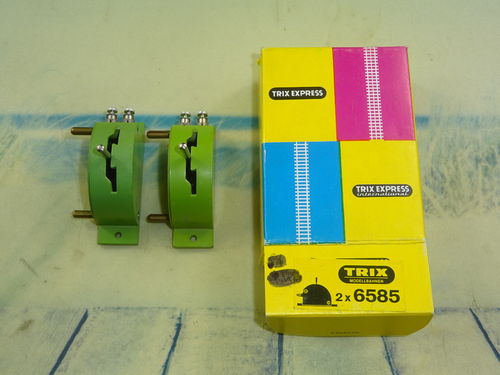 2x Trix Express 6585 Schalter für Weichen, grün OVP
