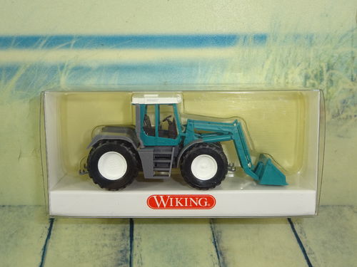 Wiking Traktor Fendt XYLON Frontlader, blaugrün - 0380 40 OVP