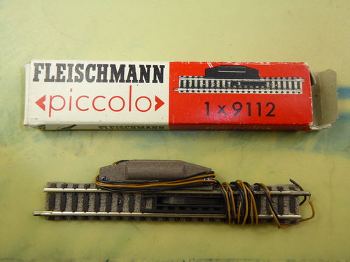 Fleischmann Piccolo 9112 - elektrisches Entkupplungsgleis dunkel OVP