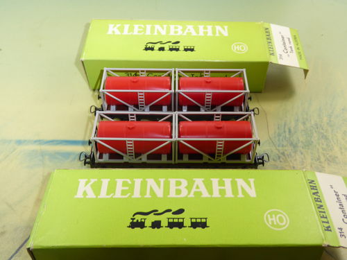 2x Kleinbahn Tank Container 314 in OVP