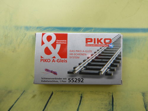 Piko A-Gleis Schienenverbinder+Anschlusskabel 1 Paar 55292
