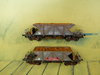 2 Jouef Güterwaggons mit Ladung - gesupert